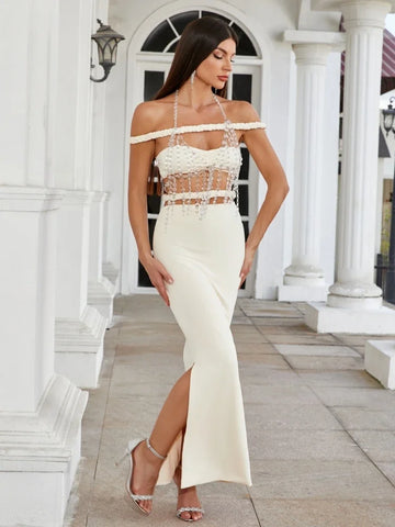Amaris Off Shoulder Three Piece Set Dress